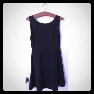 Sleeveless Black H&M skater dress low cut back